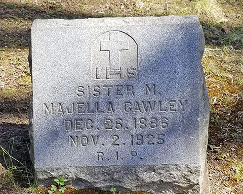 Majella Cawley, IHM headstone