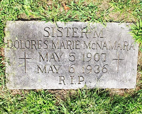 gravestone Dolores Marie McNamara
